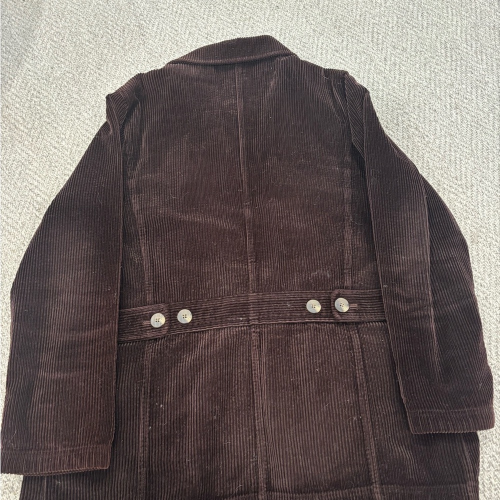 Women's LL Bean Brown Corduroy Jacket - Picture 5 of 5